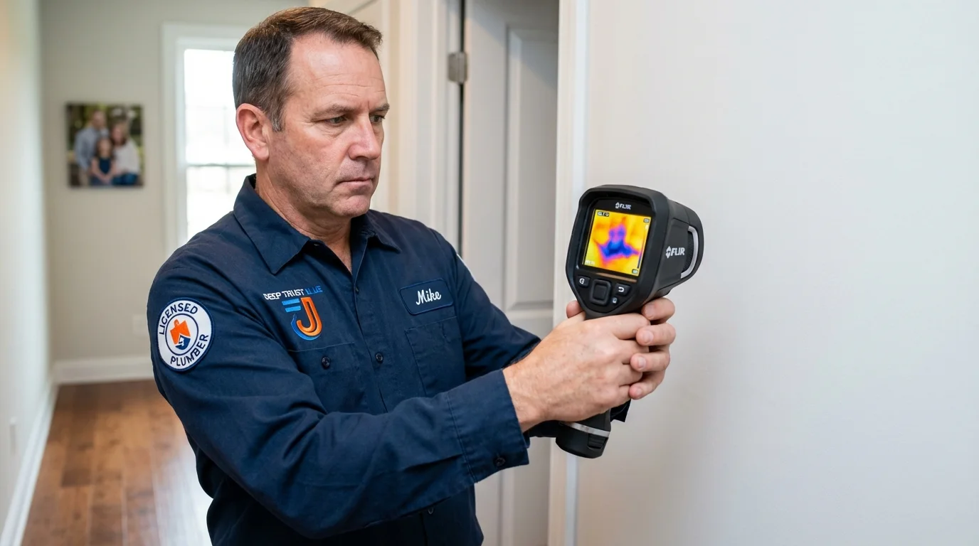 Thermal imaging leak detection by Johns Plumbing LLC in Brenham
